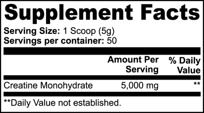 Creatine Monohydrate - 5000mg Per Serving